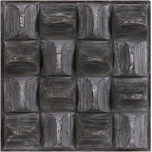 Uttermost Pickford 20 1/4" Square Aged Gray Wood Wall Art - 1 of 1