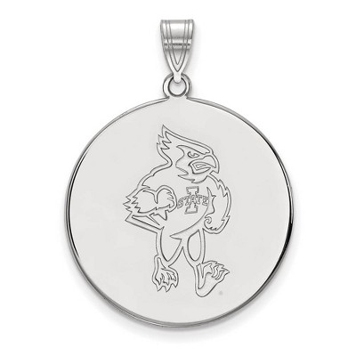Black Bow Jewelry 14k White Gold Iowa State Cyclones NCAA Extra Large Pendant