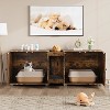 Cat Litter Box Enclosure, 55.1" Double Hidden Litter Cabinet for 2 Cats, Indoor Cat House - 3 of 4