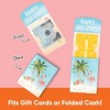Big Dot of Happiness Beach Christmas Gift Card Holders with Envelopes, Tropical Cash Money Holders & Gift Card Sleeves, Nifty Gifty Pack, Set of 8 - 2 of 4