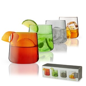 Viski Aurora Tumblers Colored Wine Glasses, 10.5oz - 1 of 4