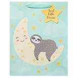 Medium Sleeping Sloth on Moon Baby Shower Gift Bag - Spritz™