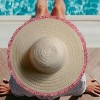 Nicole Miller New York Women's Beach Coverup with 2 Straw Sun Hats - 3 of 4