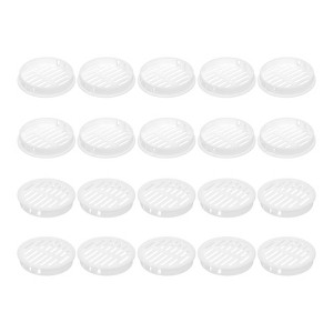Unique Bargains Corrosion Resistant Plastic Circular Soffit Air Vents for Bathroom 24 Pcs - 1 of 4