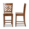 2pc Caron Wood Counter Stool Set - Baxton Studio - image 3 of 4