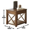 VYNXARIA Lenka End Table in Brown - Chic and Functional Side Table for Living Room, Bedroom, or Home Office Use - 3 of 4