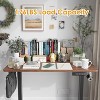 Infurnic Desks, Standing Desk with Splice Board, Adjustable Height Sit Stand Desk for Office or Home, Brown, 24"*48"*27.5" - 3 of 4