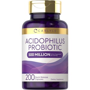Carlyle Acidophilus Probiotic | 500 Million CFU | 200 Capsules - 1 of 3