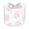 Hudson Baby Infant Girls Cotton Bibs, Pink Gray Elephant, One Size - 4 of 4