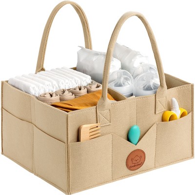 Original Baby Diaper Caddy Organizer, Large Storage Caddy Organizer for Nursery, Changing Table