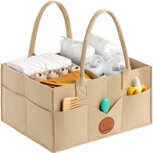 Original Baby Diaper Caddy Organizer, Large Storage Caddy Organizer for Nursery, Changing Table - 1 of 4
