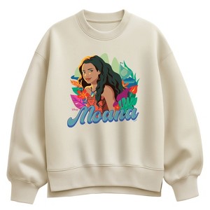 ACEANDRARE エースアンドレア　 MOANA オーバーニット スウェット Women's - Moana - Florals Oversized Fleece Crew Sweatshirt : Target