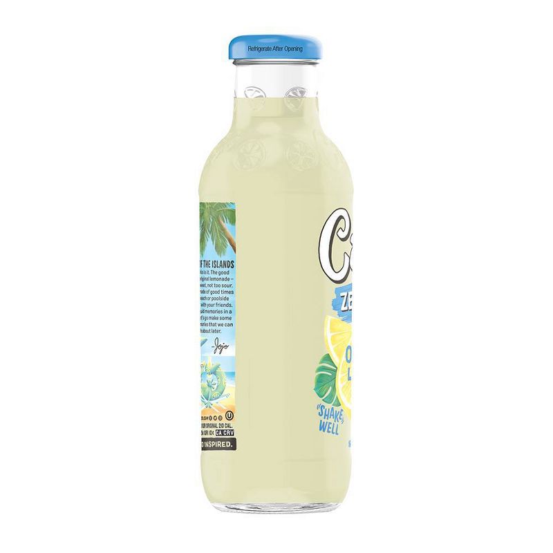 Calypso Light Natural Lemonade - 16 fl oz Glass Bottle, 3 of 5