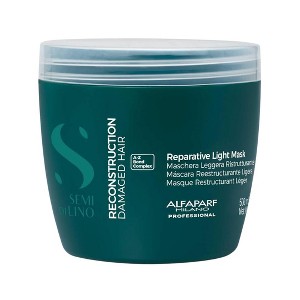 Alfaparf Semi Di Lino Reconstruction Reparative LIGHT Mask Thin Hair | Repairs extremely damaged hair, adds shine & softness - (16.9 oz) - 1 of 4