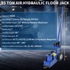 35 Ton Air Hydraulic Floor Jack, 77,000 Lbs Capacity, Low Profile 10 Inch, with 4 Adapters, 46" Adjustable Handle for Trucks - 2 of 4