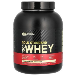 Optimum Nutrition Gold Standard® 100% Whey, White Chocolate, 5 lb (2.27 kg) - 1 of 2