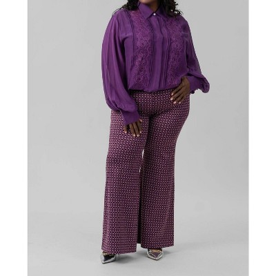 Women's Geo Pattern Trouser - mat fashion