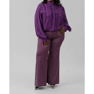 Women's Geo Pattern Trouser - mat fashion - 1 of 4