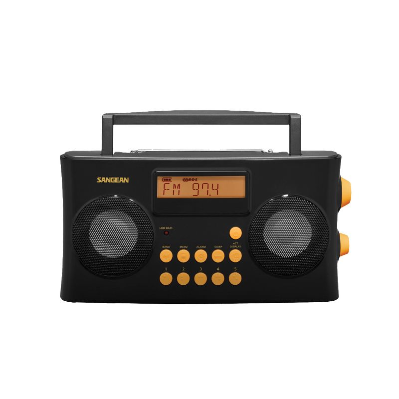 Sangean® AM/FM Stereo Portable Radio with Voice Prompts, PR-D17, Black, 3 of 9