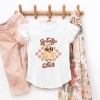 The Juniper Shop Groovy Chick Checkered Toddler Flutter Sleeve Tee - 2 of 2