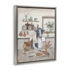 Stupell Industries Farm Animals in Kitchen Floating Frame Canvas Art - 2 of 4