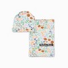 Bellabu Bear Baby Summer Floral Bamboo Swaddle & Beanie Set - 2 of 2