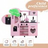 Pink Kitchen Set, Wooden Toy with Lights Sounds,more immersive and realistic experience and more fun - 3 of 4