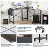 Lyngins 50" L-Shaped Office Desk, Corner Gaming Desk with Storage Bracket & Side Pocket, Wooden Writing Table, Computer Desk for Home Office/Study - 3 of 4