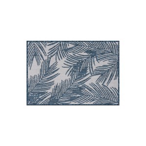 World Rug Gallery Contemporary Distressed Leaves Textured Flat Weave Indoor/Outdoor Area Rug - 1 of 4