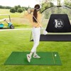 Costway 5 x 3 FT Golf Hitting Mat Artificial Indoor Outdoor Turf Golf Training Mat 27 mm - 3 of 4