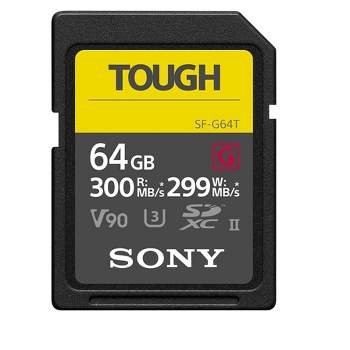 Sony Tough High Performance 64GB SDXC UHS-II Class 10 U3 Flash Memory Card