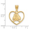 Black Bow Jewelry 14k Yellow Gold Plated Sterling Silver East Carolina Pirates NCAA Pendant - 2 of 3