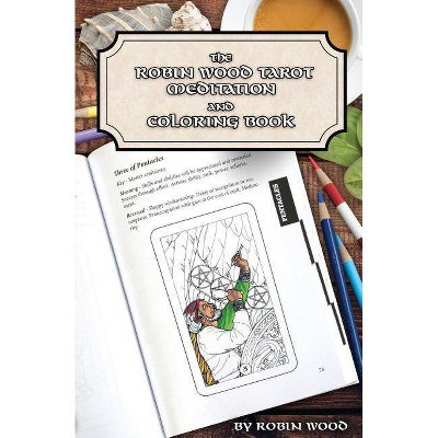 Robin Wood Tarot Coloring Book - (Paperback)