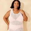 Women's Crochet Maxi Cover Up Tank Dress - Shade & Shore™ - 3 of 3