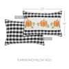 Annie Black Check Pumpkin Patch Pillow 14x22  VHC Brands - 3 of 4