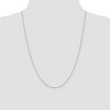 Black Bow Jewelry 0.8mm 14k White Gold Diamond Cut Cable Chain Necklace - 2 of 4