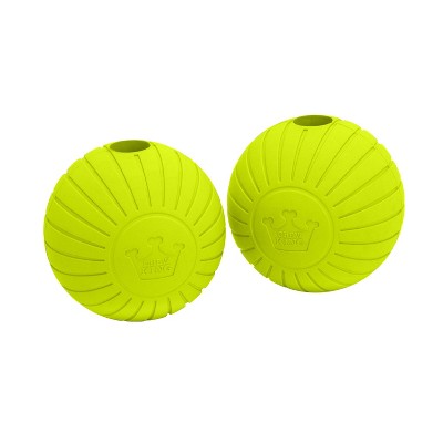 Chew King Supreme Rubber Balls Dog Toy - 2pk - 2.5"