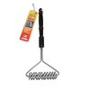 Brushtech Double Helix Grill Brush, 16″ Flat BBQ Grill Cleaner - Bristle‑Free Coil Springs Clean Tops & Sides - Galvanized Steel, Long Reach Handle - 3 of 4