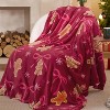 Lomsoe Christmas Flannel Throw Blanket for Couch, Soft and Warm Gingerbread Throw Blanket Christmas Decoration Gifts for Women. - 2 of 4