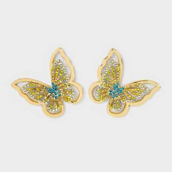 SUGARFIX by BaubleBar Butterfly Statement Stud Earrings