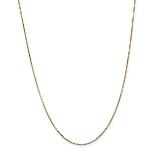 Black Bow Jewelry 1mm 14k Yellow Gold, Box Chain Necklace - 1 of 4