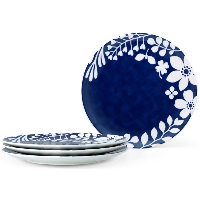Noritake Bluefjord Set of 4 Coupe Dinner Plates