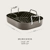 All-Clad Essentials Hard Anodized Nonstick Roaster with Rack 11x14 Inch - 2 of 4