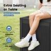 JIONJOY 30Gal Heavy-Duty Waterproof Deck Box w/Lockable Security Lid - UV Resistant Resin Storage - 4 of 4