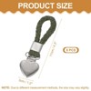 Unique Bargains Cotton Loop Metal Clothing Towel Storage Heart Shape Clips 4.3" 6 Pcs - 2 of 4