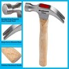 Fleming Supply 16-Oz Claw Hammer with Natural Wood Anti-Vibration Handle - 3 of 4