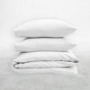 Duvet Cover Set 100% Cotton Sateen - Button Closure, Corner Ties by California Design Den - 3 of 4