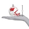 Old World Christmas Blown Glass Ornament for Christmas Tree, University of Wisconsin Badgers Football Helmet - 3 of 3