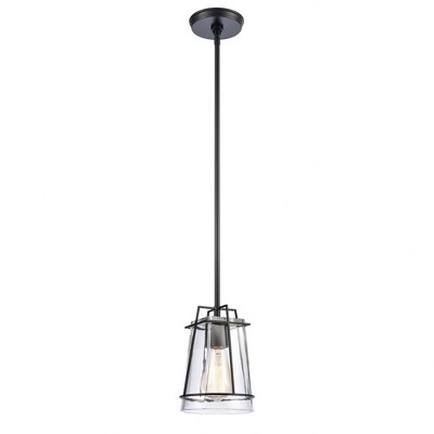 Elk Home Square To Round 1 - Light Pendant in  Matte Black