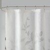 SEVOBAL Shower Curtain Burnout Floral Design Lightweight Sheer Water Repellent Quick Dry Machine Washable, Grey, 72"*72"*0.13" - 4 of 4
